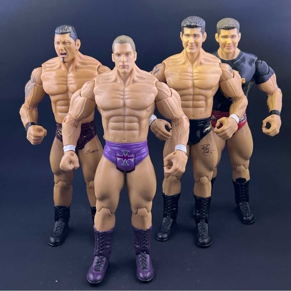 Jakks WWE Evolution Batista Randy Orton Triple H Wrestling Action Figure Lot